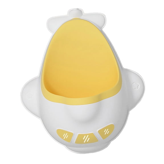 Orinal de entrenamiento para orinar de niño pequeño, orinal de avión encantador con diana de puntería divertida para niño años, Material de Amarillo CUTICAT Orinal de entrenamiento para niños