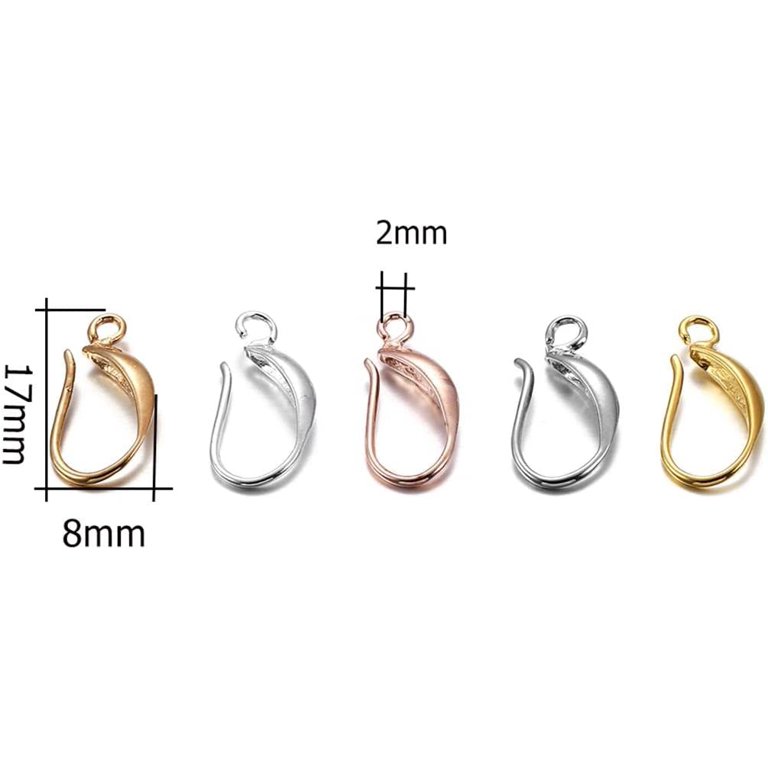 Cousin DIY Gold Fishhook Ear Wire Bulk Findings Pack, 18mm x 18mm