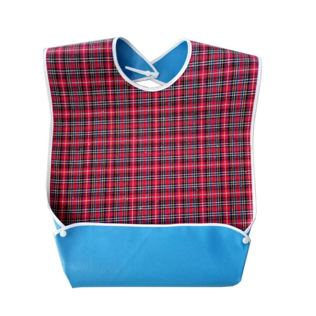 Tablier à Manches Double Serviette Grande Poche Alimentaire Jetable pour Adultes Personnes Âgées