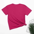 thumbnail image 5 of Odbmxy Summer Womens Tee Shirts Short Sleeve Easter Women's Tops Graphic Loose Casual Holiday Pink Pullover Tops, 5 of 6