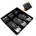 thumbnail image 1 of PAMINGONO Cash Register Insert Tray Black with Multi Grid Compartments for Store and Supermarket Use, 1 of 8