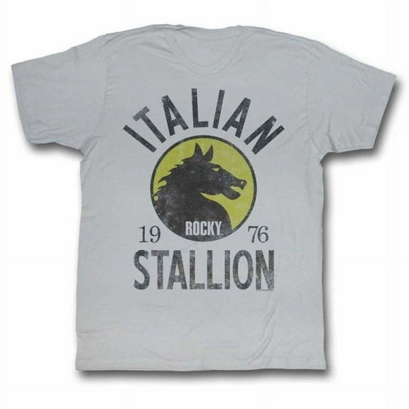 ROCKY-STALLION-SILVER ADULT S/S TSHIRT-L