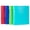 Multicolor-1 inch-bright color, variant on Comix 3-ring Binder 1 inch Round Ring, 175 Sheets Organizer with Pockets, 4-Pack Assorted Color