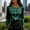 A810 Army Green, variant on Blouse for Women Crewneck Long Sleeve Dressy Fashion Fit Vertical Pearl Button Decor Satin Fabric Elegant Officewear Sophisticated Work Tops