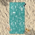 thumbnail image 4 of Music Notes Paino Beach Towel Microfiber Thin Lightweight Beach Towel 31"x61" Large Soft Long Pool Towel Lightweight Towel Blanket for Beach Swim Gym Quick Dry Bath Sheet Towel, 4 of 15