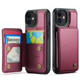 thumbnail image 1 of Funda Vinich para iPhone 11 tipo cartera con tarjetero, color rojo, 1 of 9