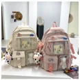 thumbnail image 2 of 2024 lindas mochilas para mujer, mochila escolar de nailon impermeable con múltiples bolsillos para estudiantes, niñas, mochila para computadora portátil Kawaii, mochilas, 2 of 5