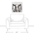thumbnail image 3 of Creative Products Sophisticated Cow 20 x 20 Canvas Wall Art, 3 of 5