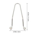 thumbnail image 2 of FONDOTIN 4Pcs Rhinestone Car Seat Hooks Silver for Car Accessories 11.5X2.4In, 2 of 7