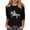 Black-Shirts, variant on Tops for Women 3/4 Sleeve Casual Crew Neck Shirts Trendy Graphic Petite Blouses Workout Vacation T-shirts Top S-2XL