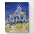 thumbnail image 4 of Art Prints Wall Décor, Church in Auvers Canvas Print, Vincent Van Gogh Wall Art, Van Gogh Canvas, Ready To Hang for Living Room Home Wall Décor 16x20, 4 of 7