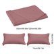 thumbnail image 3 of Solid Color Polyester Bed Sheet Set | 1 Sheet 150x230cm & 2 Pillowcases 74x48cm | Dark Blue Pink Yellow White Purple Red Green | Easy Care Durable Soft | Fade Resistant Washable | 3-Piece Bedding, 3 of 6