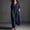 Navy, variant on NTACZA Summer Dresses for Women 2026 Slit Cotton Lien Shirt Dress Casual Maxi Collared Vacation with Pockets Beach Beige L