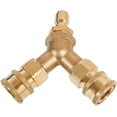 thumbnail image 1 of Pressure Washer Tee 3/8 Inch Fitting Splitter Coupler Quick Connect Two Gun to One Power Washer 4.0 GPM Accessories Yellow, 1 of 5