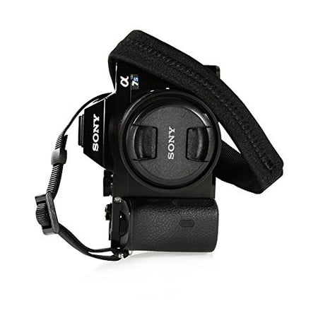 Foto&Tech Padded Neck Shoulder Strap with Black Grosgrain Ties for Fujifilm Samsung Sony Olympus Panasonic Canon Nikon Pentax Compact Cameras Point and Shoots