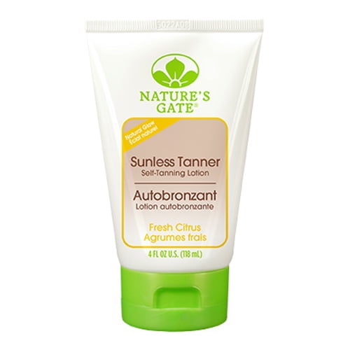 Natures Gate Sunless Tanner SelfTanning Lotion, Fresh Citrus, 4 Oz