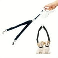 thumbnail image 2 of DEBGFS Dual Dog Retractable Leash - Non-Slip  One-Button Brake & Lock - 360° -Free  16ft Extendable Double Headed Lead - Polyester Fiber  Adjustable Walking & Running Lead for Two Dogs Up,Black, 2 of 7