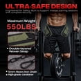 thumbnail image 2 of Weightlifting Dip Belt with Chain, Heavy Duty 550-650 lbs Capacity, for Dips and Pull-ups,green, 2 of 4