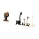 thumbnail image 5 of Reloj De Mesa Moderno Con Forma De Globo Terráqueo Y Estatua Creativa De Jirafa, Adorno Artístico Para Escritorio, Dormitorio, Estante, Librería, Armario O Centro De Mesa., 5 of 8