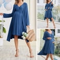 thumbnail image 5 of Avidlove Maternity Robe and Nursing Nightgowns Set for Hospitable Breastfeeding 3 in 1 Labor Delivery Nursing Sleeveless Gown Bathrobe Pregnancy Clothes, 5 of 7