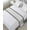 White Black Grey, variant on Bed Runner Scarf Queen Size, Cream Greek Key Stain Bed Runners & Scarves for Foot of Beds, Geometric Greece Ancient Rustic Decorative Bedding Runner Scarf for Hotel Home Bedroom