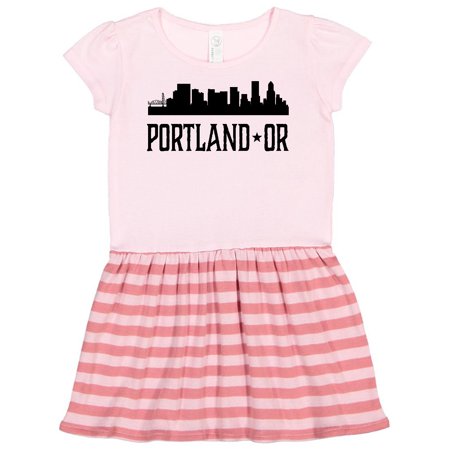 

Inktastic Portland Oregon City Skyline Gift Toddler Girl Dress