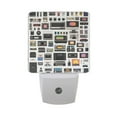 thumbnail image 6 of Yayeee LED Night Light for The Home Plug in With Light Sensors 2 Pack, Retro Collection Pattern, 6 of 6