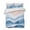 Lake Blue, variant on Quilts Twin XL Size, Purple Waves Coastal Soft Comforter Bedding Set for Bed, PurpleOmbre Summer Beach Oceans Lightweight Quilted Bedspread with Pillow Cover(2 Pieces) for All Season, 68x98 Inch