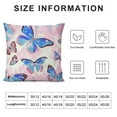 thumbnail image 5 of Creowell Butterfly Pillow Case Cushion Cover Girls Butterflies Print Throw Pillow Cover for Kids Marble Printed Decorative Throw Pillowcase for Sofa Pink Decor Cushion Case, 5 of 5