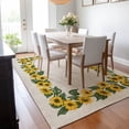 thumbnail image 6 of Addison Rugs Mayfield Washable Kitchen Sunflower Border Yellow Rectangle Rug, 10' x 14', 6 of 6