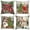 White/Red/Green, variant on Christmas Decorations Christmas Pillow Covers 18 x 18 Inches Set of 4 - Xmas Series Cushion Pillow Cover Custom Zippered Square Pillowcase