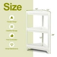 thumbnail image 2 of Gymax 2PCS 3 Tier Detachable Floor Corner Shower Shelf Counter Corner Storage Rack, 2 of 10