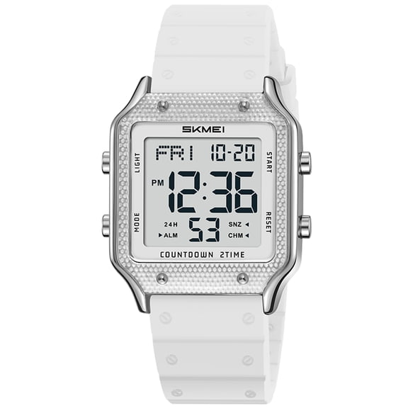 SKMEI Watches for Women Outdoor Sport Digital Watch Waterproof Chronograph Womens Wristwatch with Alarm/Back Light/Dual Time