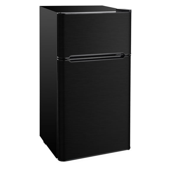 RCA 4.5 cu ft, 2 Door Fridge / Freezer - Black Stainless Steel