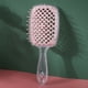 thumbnail image 5 of Cepillo de pelo para masaje del cuero cabelludo con peine con cojín de aire de dientes anchos (rosa transparente) Likrtyny  cuidado belleza, 5 of 9