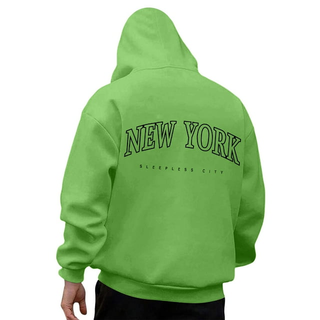LUOGENLI Chandails à Capuchon pour Hommes Chandails à Capuchon et Chandails Molletonnés au Design Polyvalent pour le Quotidien Conçus pour le Confort et le Style pour Toute Occasion Chandails à Capuchon pour Hommes Coton Graphique Vert Taille TTTG