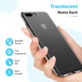 thumbnail image 2 of AmPm Étui pour iPhone 7 / iPhone 8, Étui Mate Translucide avec Bords Rouges Doux, Antichoc et Anti-Chute, Conçue pour iPhone iPhone 7 / iPhone 8, 2 of 8