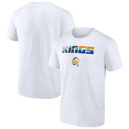 Men s White Sacramento Kings Pride T-Shirt