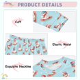 thumbnail image 2 of Pajama Snowman Skiing Cute Comfortable Cotton Two-piece Pajama Set, 2 of 7