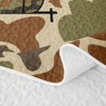 thumbnail image 5 of Catabedysis Rustic Camo Camping Quilt Full,Jungle Animal Deer Bear Full Bedspread Sets For Boys,Green Brown,3Pcs, 5 of 7