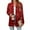 Deep Red, variant on Women's Christmas Printed Lightweight Cardigan Long Sleeve Casual Loose Thin Fit With Pockets Jacket for Holiday Comfort and Everyday Wear,Green,L