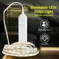 thumbnail image 3 of Luz de tira Irfora Tiras de LED regulables Sensor de movimiento PIR de luz 3 metros 180LEDs Luz de cuerda para TV Fondo de escritorio de computadora Hogar Cocina Iluminación decorativa Irfora Luz de tira, 3 of 7