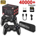 thumbnail image 2 of Consola de videojuegos GD10 de 128 GB con 40 000 juegos integrados, consola de juegos portátil retro, mando inalámbrico, TV Game Stick 4K HD para GBA, 2 of 5