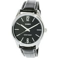 thumbnail image 1 of Casio Men's Enticer MTPV005L-1B Silver Leather Japanese Quartz Fashion Watch, 1 of 1