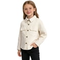 thumbnail image 2 of YunPes Toddler Boys Corduroy Shirt Collared Long Sleeve Shirt with Button Down Kids Loose Casual Cardigan Blouses Shacket Coat, 2 of 7