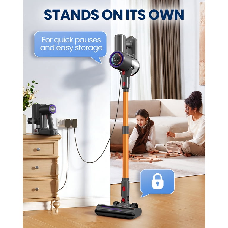 Cordless Vacuum Cleaner, 40KPA Stick Vacuum for Home, 40-Min