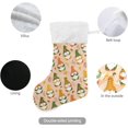 thumbnail image 4 of SKYSONIC Autumn Gnome Christmas Stocking 2pcs, Large Fireplace Xmas Hanging Stockings with Plush Cuff for Family Holiday Party Decorations, 17.71 x 12.20 Inch, 4 of 7