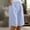 Light Blue, variant on Sakmal Shorts for Women Trendy Wide Leg Bermuda Gray Cotton Linen High Waisted Shorts with Pockets