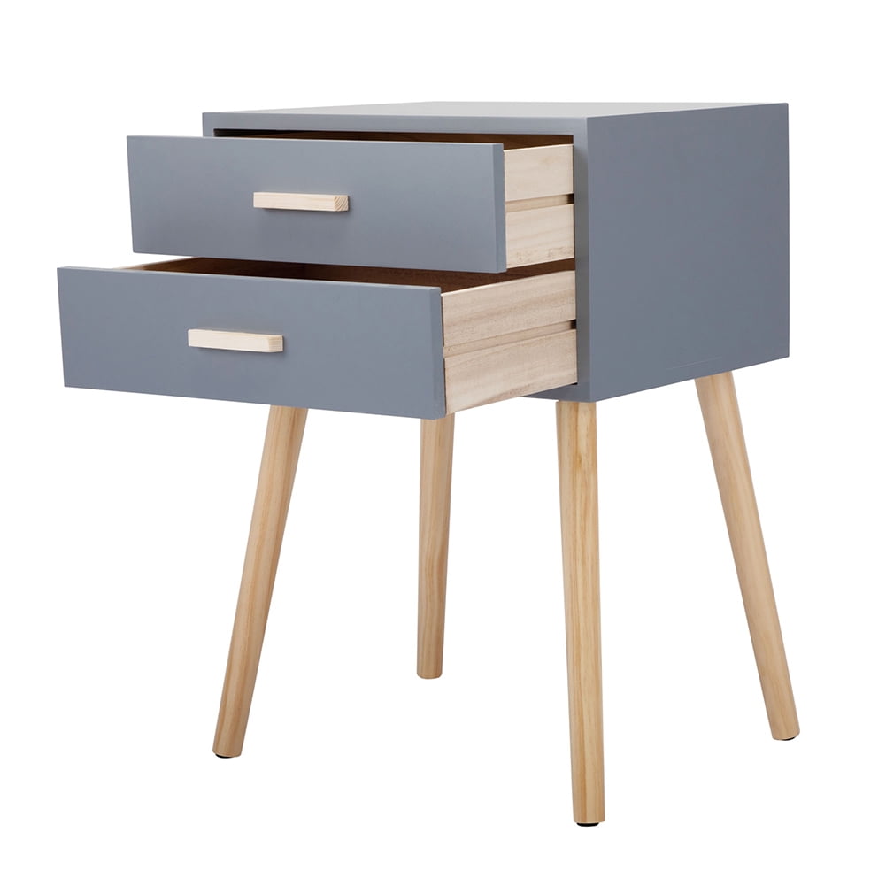 Kadyn End Tables Bedroom with Storage Drawer, Wood Accent Table, Solid Wood Legs Living Room Home Furniture, Set of 2 Kadyn End Tables Bedroom with Storage Drawer, Wood Accent Table, Solid Wood Legs Living Room Home Furniture, Set of 2