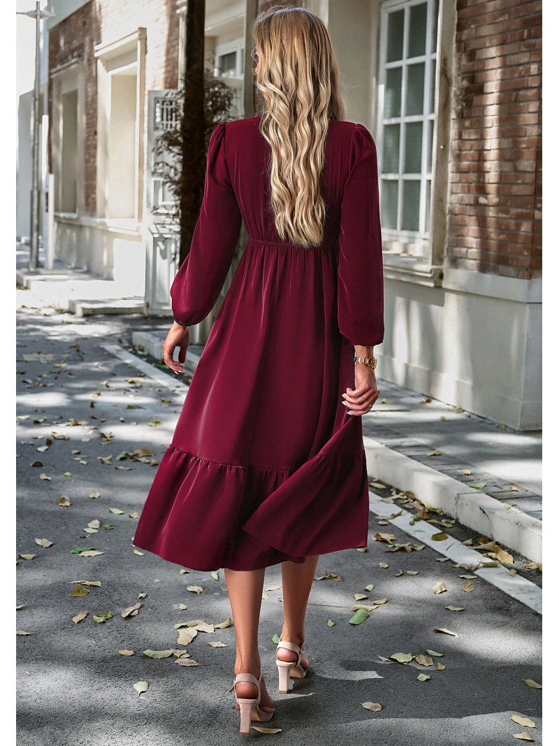 chiffon pleated dress boho Pink-Purple Ombre Pleated Belt Chiffon Maxi Dress